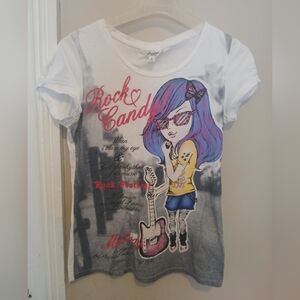 Jeans West Rock & Candy Graphic Tee - White and Gray